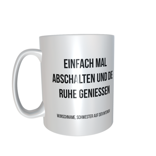 Fireandkisses Fun-Tasse "Einfach mal abschalten" - Fireandkisses