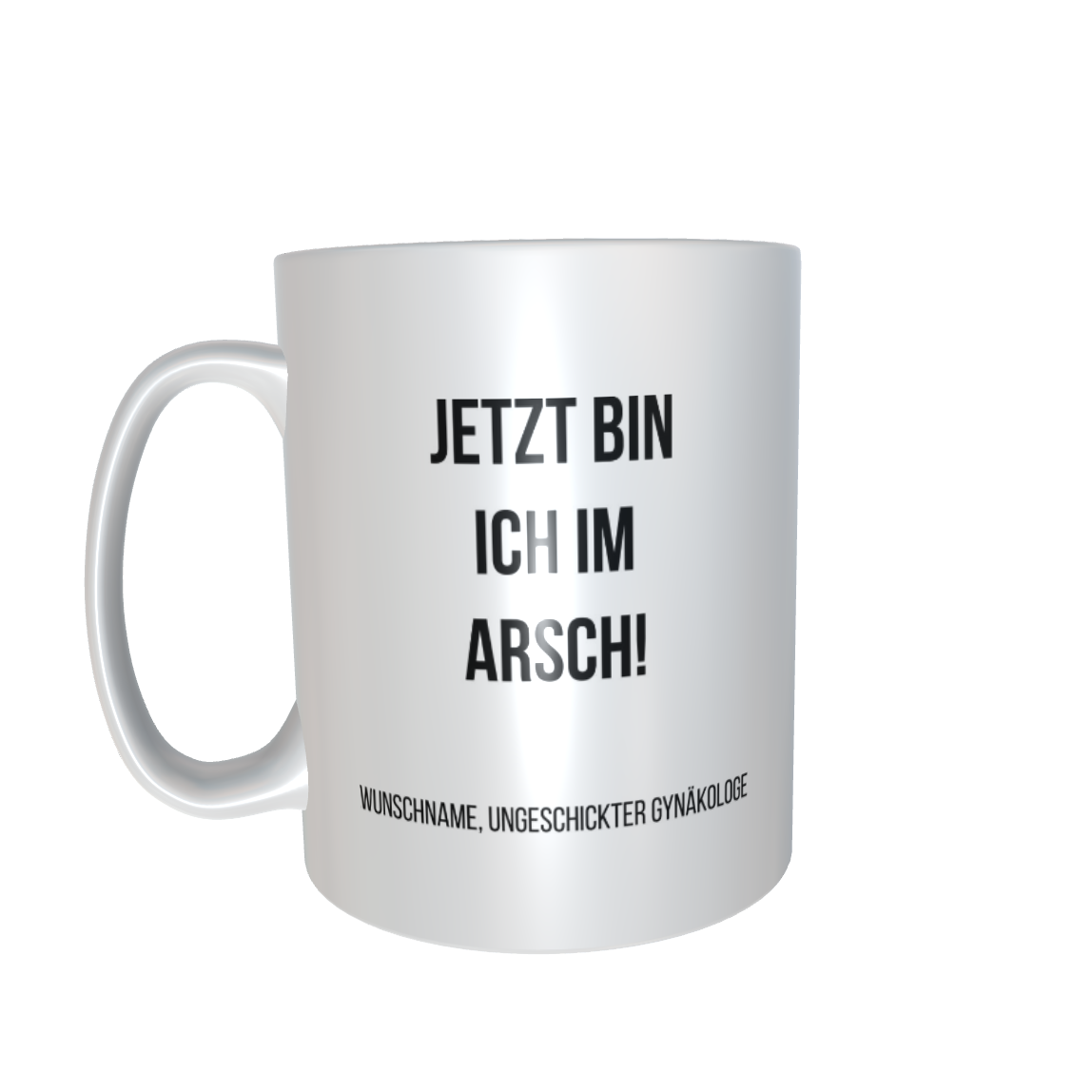 Fireandkisses Fun-Tasse "Jetzt bin ich im A****" - Fireandkisses