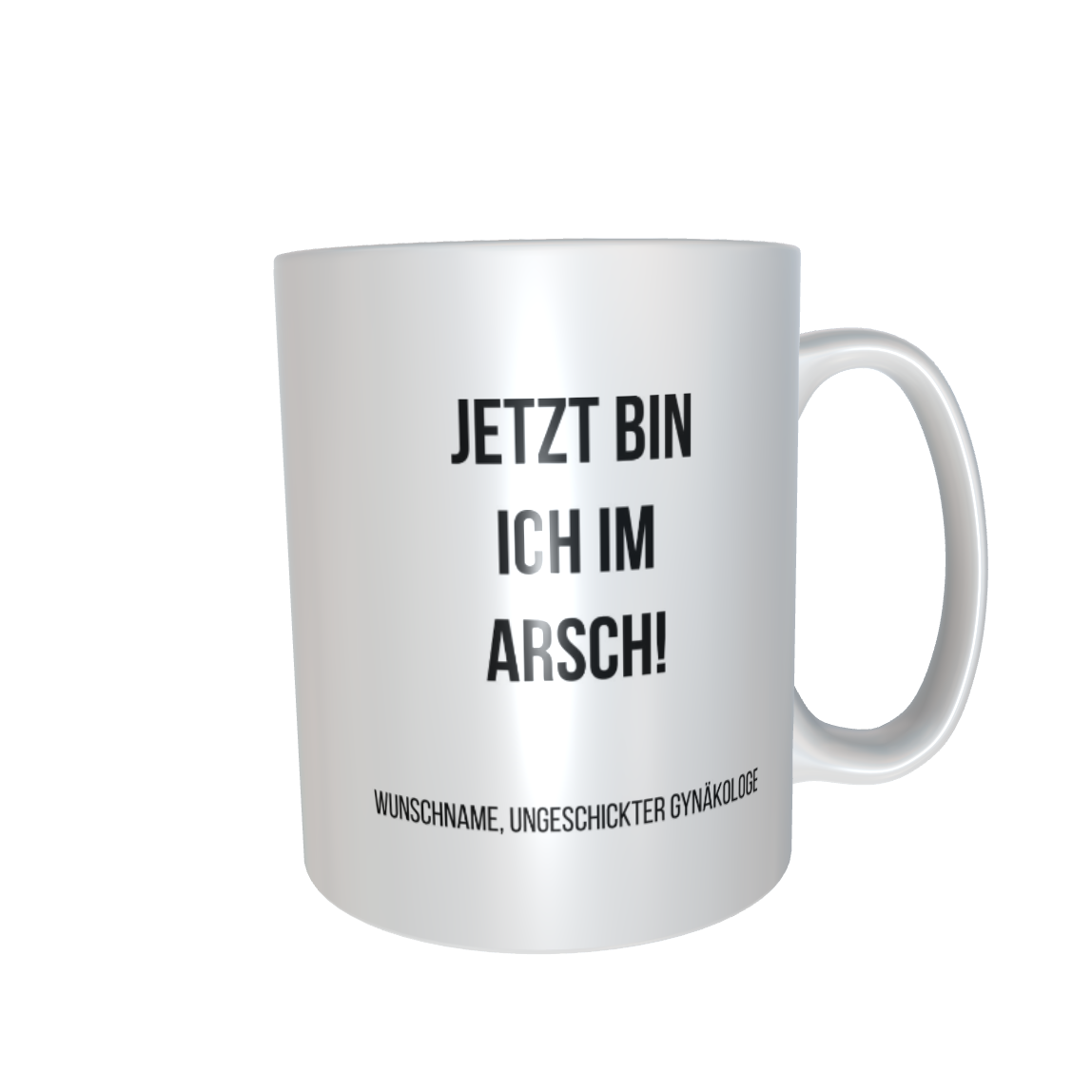 Fireandkisses Fun-Tasse "Jetzt bin ich im A****" - Fireandkisses