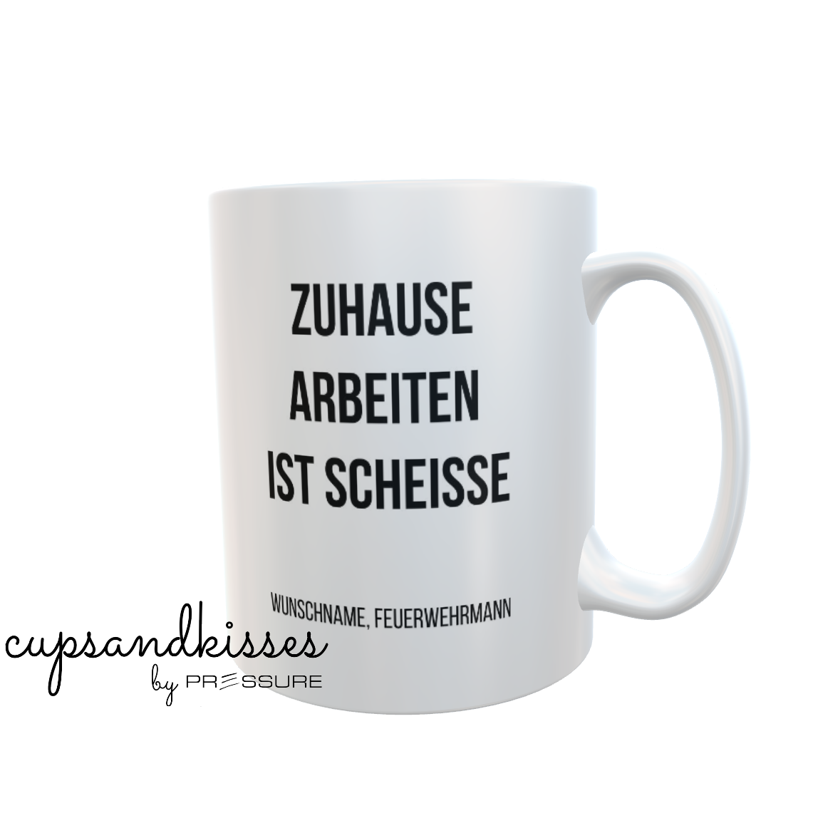 Fireandkisses Fun-Tasse "zuhause Arbeiten" - Fireandkisses