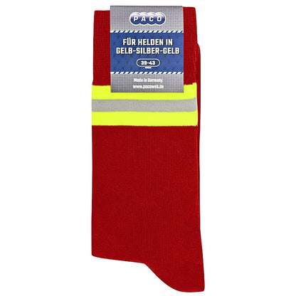 Heldensocken Rot/Gelb-Silber-Gelb - verschiedene Größen