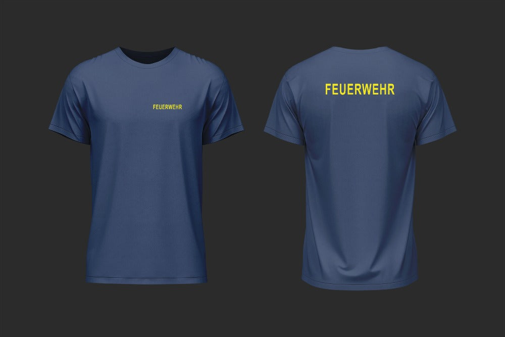 T-Shirt Feuerwehr Navy - unser günstiger Klassiker