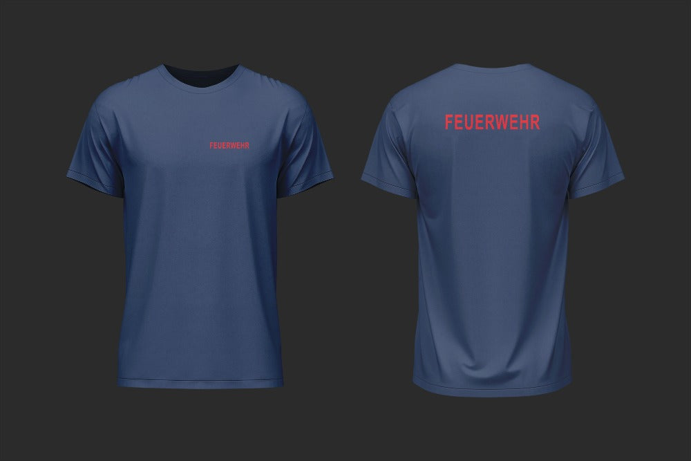 T-Shirt Feuerwehr Navy - unser günstiger Klassiker