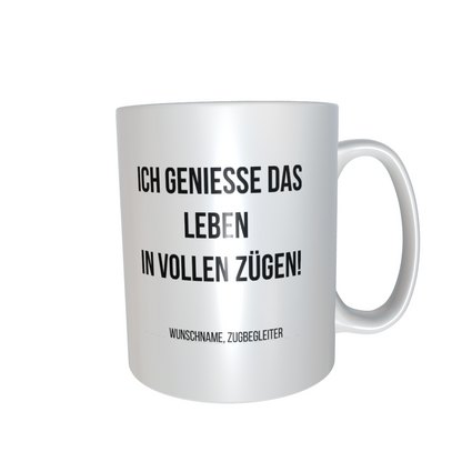 Fireandkisses Fun-Tasse "Zugbegleiter" - Fireandkisses