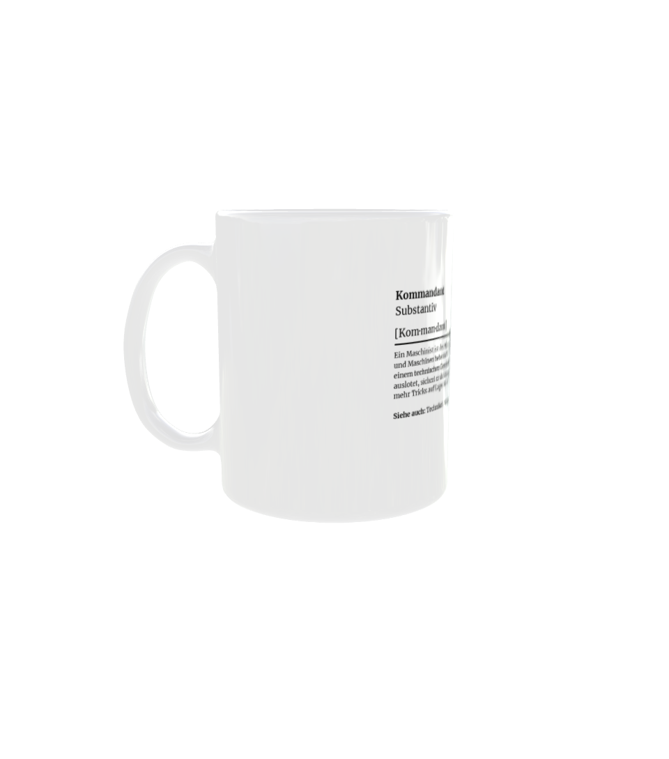 Feuerwehr-Tasse Definition Kommandant - Fireandkisses