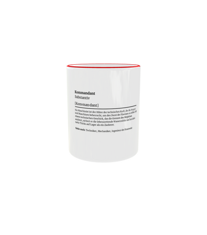 Feuerwehr-Tasse Definition Kommandant - Fireandkisses