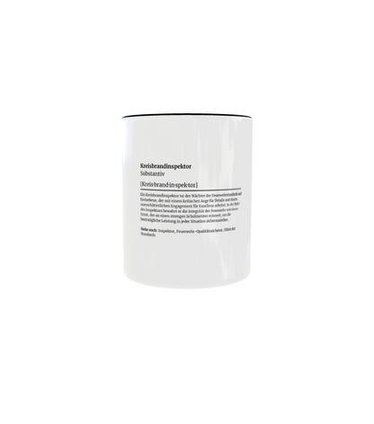 Feuerwehr-Tasse Definition Kreisbrandinspektor - Fireandkisses