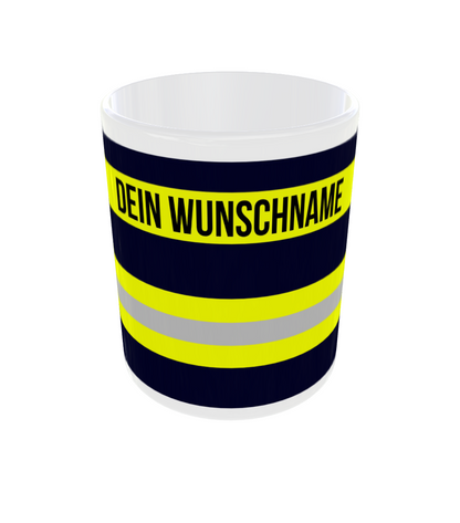 Feuerwehr-Tasse "Wunschtext" - Fireandkisses