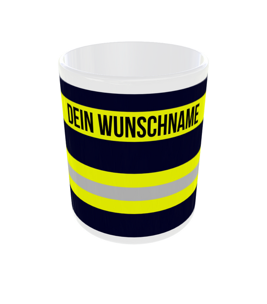 Feuerwehr-Tasse "Wunschtext" - Fireandkisses