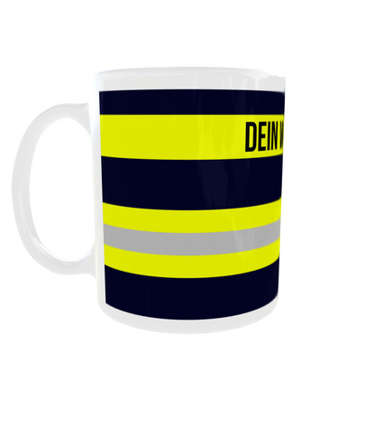 Feuerwehr-Tasse "Wunschtext" - Fireandkisses