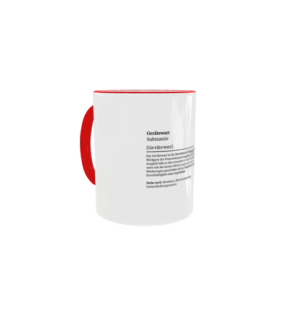 Feuerwehr-Tasse Definition Gerätewart - Fireandkisses