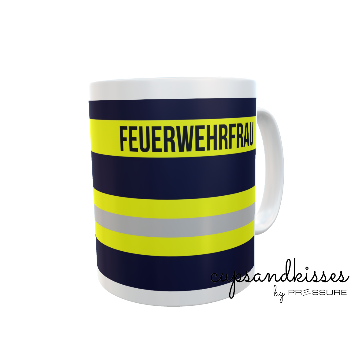 Feuerwehr-Tasse "Feuerwehrfrau" - Fireandkisses