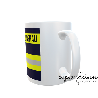 Feuerwehr-Tasse "Feuerwehrfrau" - Fireandkisses