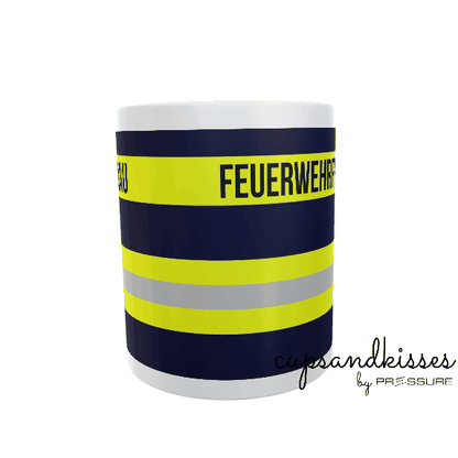 Feuerwehr-Tasse "Feuerwehrfrau" - Fireandkisses