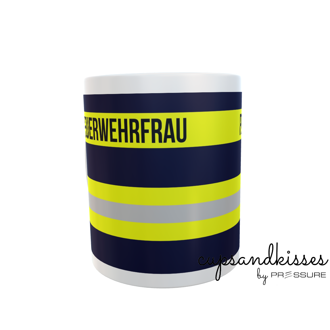 Feuerwehr-Tasse "Feuerwehrfrau" - Fireandkisses