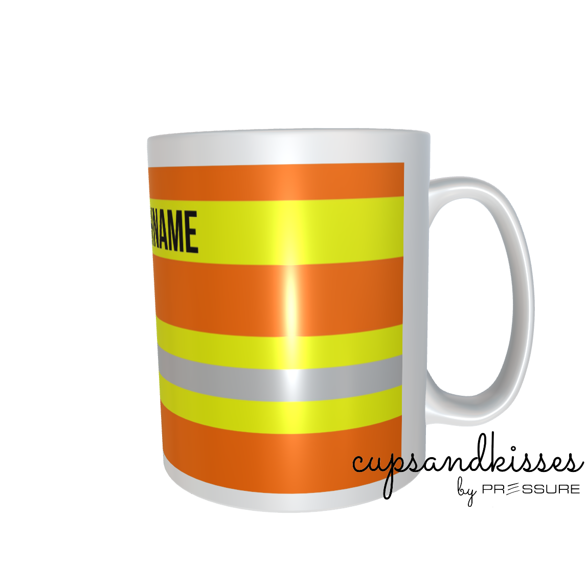 Feuerwehr-Tasse "Wunschtext" - Fireandkisses